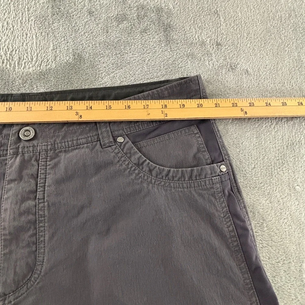 Kuhl Radikl Performance Pant Mens 40x34 Gray Hiking Pants Stretch Panels 5109